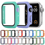 Stoßfeste Schutzhülle aus Polycarbonat und gehärtetem Glas mit Kartonverpackung für Apple Watch 44 mm (Orange), Apple Watch Series 6/5/4/Watch SE 40 mm, Apple Watch Series 3/2/1 38 mm