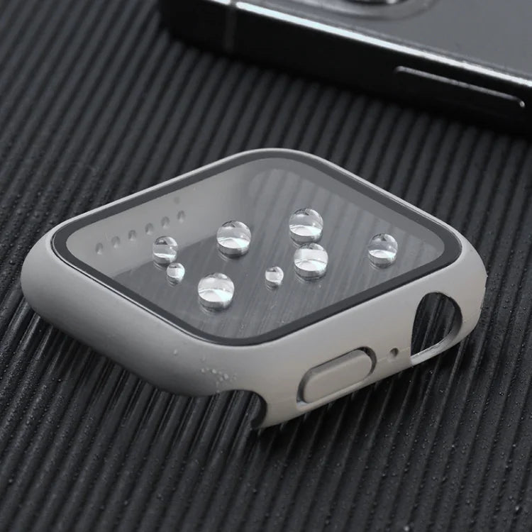 Stoßfeste Schutzhülle aus Polycarbonat und gehärtetem Glas mit Kartonverpackung für Apple Watch 44 mm (Orange), Apple Watch Series 6/5/4/Watch SE 40 mm, Apple Watch Series 3/2/1 38 mm