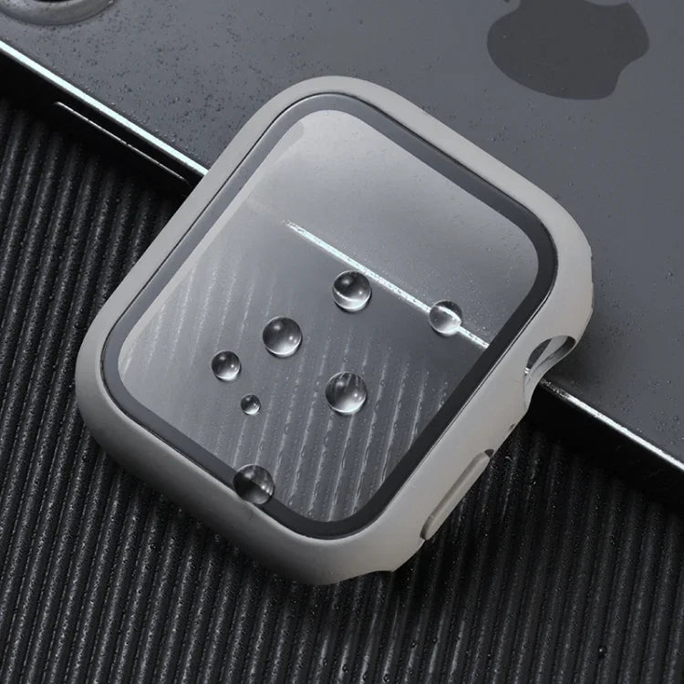 Stoßfeste Schutzhülle aus Polycarbonat und gehärtetem Glas mit Kartonverpackung für Apple Watch 44 mm (Orange), Apple Watch Series 6/5/4/Watch SE 40 mm, Apple Watch Series 3/2/1 38 mm