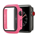 Stoßfeste Schutzhülle aus Polycarbonat und gehärtetem Glas mit Kartonverpackung für Apple Watch 44 mm (Orange), Apple Watch Series 6/5/4/Watch SE 40 mm, Apple Watch Series 3/2/1 38 mm
