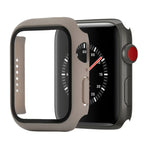 Stoßfeste Schutzhülle aus Polycarbonat und gehärtetem Glas mit Kartonverpackung für Apple Watch 44 mm (Orange), Apple Watch Series 6/5/4/Watch SE 40 mm, Apple Watch Series 3/2/1 38 mm