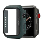 Stoßfeste Schutzhülle aus Polycarbonat und gehärtetem Glas mit Kartonverpackung für Apple Watch 44 mm (Orange), Apple Watch Series 6/5/4/Watch SE 40 mm, Apple Watch Series 3/2/1 38 mm