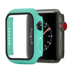 Stoßfeste Schutzhülle aus Polycarbonat und gehärtetem Glas mit Kartonverpackung für Apple Watch 44 mm (Orange), Apple Watch Series 6/5/4/Watch SE 40 mm, Apple Watch Series 3/2/1 38 mm