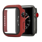 Stoßfeste Schutzhülle aus Polycarbonat und gehärtetem Glas mit Kartonverpackung für Apple Watch 44 mm (Orange), Apple Watch Series 6/5/4/Watch SE 40 mm, Apple Watch Series 3/2/1 38 mm