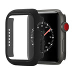 Stoßfeste Schutzhülle aus Polycarbonat und gehärtetem Glas mit Kartonverpackung für Apple Watch 44 mm (Orange), Apple Watch Series 6/5/4/Watch SE 40 mm, Apple Watch Series 3/2/1 38 mm
