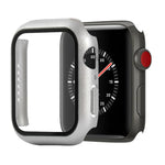 Stoßfeste Schutzhülle aus Polycarbonat und gehärtetem Glas mit Kartonverpackung für Apple Watch 44 mm (Orange), Apple Watch Series 6/5/4/Watch SE 40 mm, Apple Watch Series 3/2/1 38 mm