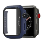Stoßfeste Schutzhülle aus Polycarbonat und gehärtetem Glas mit Kartonverpackung für Apple Watch 44 mm (Orange), Apple Watch Series 6/5/4/Watch SE 40 mm, Apple Watch Series 3/2/1 38 mm