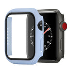 Stoßfeste Schutzhülle aus Polycarbonat und gehärtetem Glas mit Kartonverpackung für Apple Watch 44 mm (Orange), Apple Watch Series 6/5/4/Watch SE 40 mm, Apple Watch Series 3/2/1 38 mm