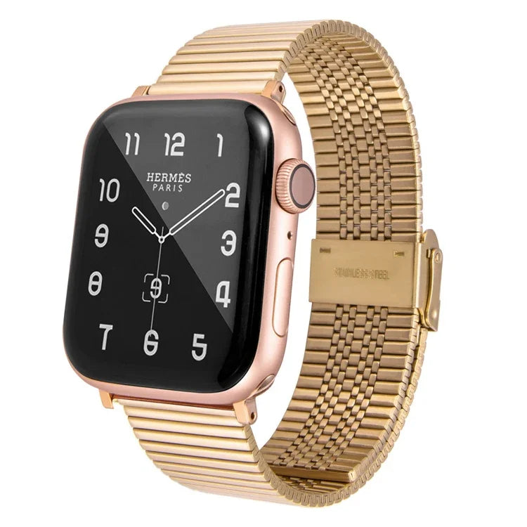Multi-baht Steel Replacement Watchband For Apple Watch Series, 7 45mm / 6 & SE & 5 & 4 44mm / 3 & 2 & 1 42mm, 7 41mm / 6 & SE & 5 & 4 40mm / 3 & 2 & 1 38mm