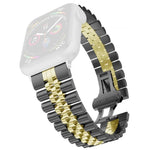Damen-Ersatzarmband aus Edelstahl mit fünf Perlen, Breite: 20 mm, für Apple Watch Series 7 (45 mm), 6, SE, 5, 4 (44 mm), 3, 2, 1 (42 mm) und 7 (41 mm), 6, SE, 5, 4 (40 mm) sowie 3, 2, 1 (38 mm).