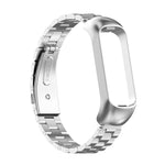 Uhrenarmband aus Stahl mit Dreifachperlen, Ersatzband für Samsung Galaxy Fit2 SM-R220