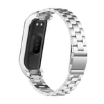 Uhrenarmband aus Stahl mit Dreifachperlen, Ersatzband für Samsung Galaxy Fit2 SM-R220