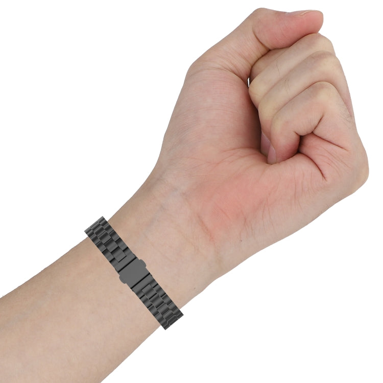 Uhrenarmband aus Stahl mit Dreifachperlen, Ersatzband für Samsung Galaxy Fit2 SM-R220