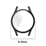 Schutzhülle aus Polycarbonat mit Schutzglasfolie, für Samsung Galaxy Watch4 40 mm und 44 mm