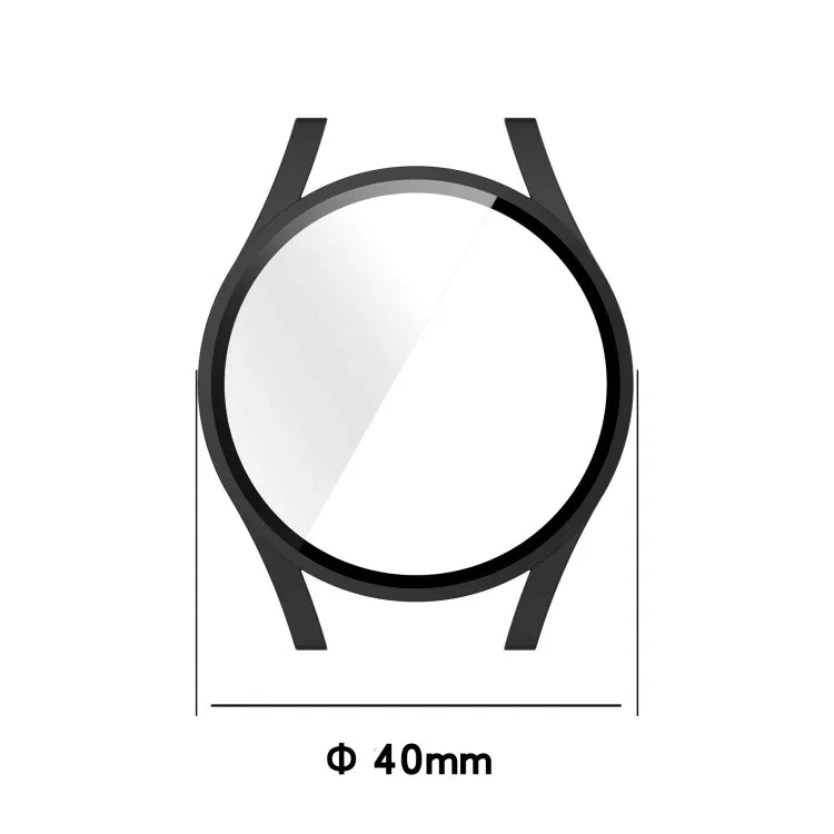 Schutzhülle aus Polycarbonat mit Schutzglasfolie, für Samsung Galaxy Watch4 40 mm und 44 mm