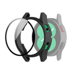 Schutzhülle aus Polycarbonat mit Schutzglasfolie, für Samsung Galaxy Watch4 40 mm und 44 mm