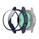 Schutzhülle aus Polycarbonat mit Schutzglasfolie, für Samsung Galaxy Watch4 40 mm und 44 mm