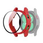 Schutzhülle aus Polycarbonat mit Schutzglasfolie, für Samsung Galaxy Watch4 40 mm und 44 mm