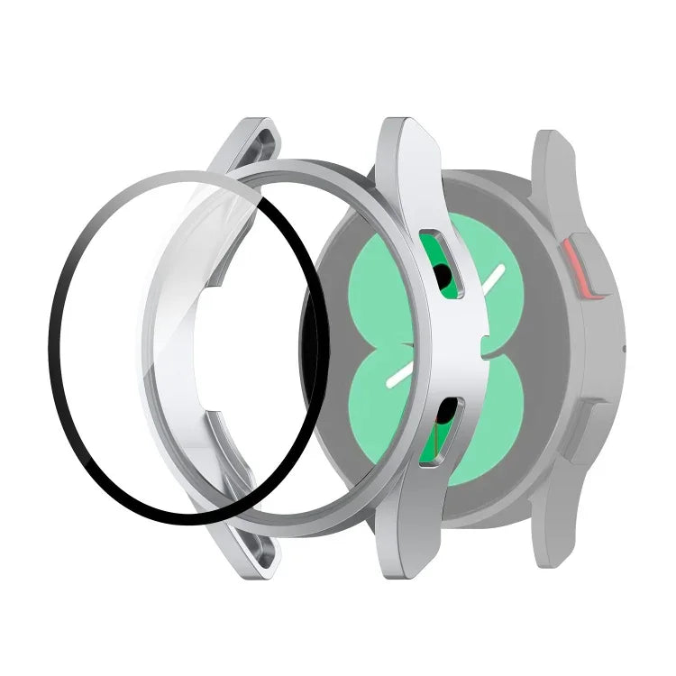 Schutzhülle aus Polycarbonat mit Schutzglasfolie, für Samsung Galaxy Watch4 40 mm und 44 mm