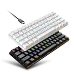 HXSJ L800 61 Tasten Bluetooth 5.0 / 2.4G Kabellos / Typ-C Kabelgebunden Drei Modi Mechanische Tastatur mit blauem Schalter