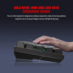 HXSJ L800 61 Tasten Bluetooth 5.0 / 2.4G Kabellos / Typ-C Kabelgebunden Drei Modi Mechanische Tastatur mit blauem Schalter