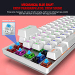 HXSJ L800 61 Tasten Bluetooth 5.0 / 2.4G Kabellos / Typ-C Kabelgebunden Drei Modi Mechanische Tastatur mit blauem Schalter