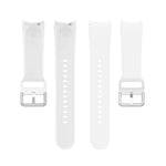Silikon-Armband mit runder Dornschließe, silberfarben, Ersatzarmband, silberne runde Dornschließe