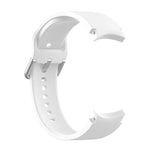 Silikon-Armband mit runder Dornschließe, silberfarben, Ersatzarmband, silberne runde Dornschließe