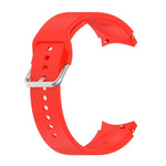 Silikon-Armband mit runder Dornschließe, silberfarben, Ersatzarmband, silberne runde Dornschließe