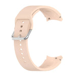 Silikon-Armband mit runder Dornschließe, silberfarben, Ersatzarmband, silberne runde Dornschließe