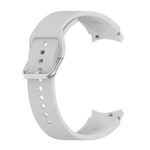 Silikon-Armband mit runder Dornschließe, silberfarben, Ersatzarmband, silberne runde Dornschließe
