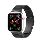 Ultradünnes Metallarmband mit drei Perlen als Ersatz für Apple Watch Series 7 (41 mm), 6, SE, 5, 4 (40 mm), 3, 2, 1 (38 mm) und 7 (45 mm), 6, SE, 5, 4 (44 mm) sowie 3, 2, 1 (42 mm).