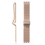 Verstellbares, elastisches Ersatzarmband mit rautenförmiger Struktur für Apple Watch Series 7 (41 mm), 6, SE, 5, 4 (40 mm), 3, 2, 1 (38 mm) und 7 (45 mm), 6, SE, 5, 4 (44 mm) sowie 3, 2, 1 (42 mm).
