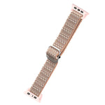 Verstellbares, elastisches Ersatzarmband mit rautenförmiger Struktur für Apple Watch Series 7 (41 mm), 6, SE, 5, 4 (40 mm), 3, 2, 1 (38 mm) und 7 (45 mm), 6, SE, 5, 4 (44 mm) sowie 3, 2, 1 (42 mm).