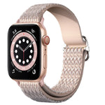 Verstellbares, elastisches Ersatzarmband mit rautenförmiger Struktur für Apple Watch Series 7 (41 mm), 6, SE, 5, 4 (40 mm), 3, 2, 1 (38 mm) und 7 (45 mm), 6, SE, 5, 4 (44 mm) sowie 3, 2, 1 (42 mm).