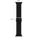 Verstellbares, elastisches Ersatzarmband mit rautenförmiger Struktur für Apple Watch Series 7 (41 mm), 6, SE, 5, 4 (40 mm), 3, 2, 1 (38 mm) und 7 (45 mm), 6, SE, 5, 4 (44 mm) sowie 3, 2, 1 (42 mm).