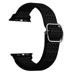 Verstellbares, elastisches Ersatzarmband mit rautenförmiger Struktur für Apple Watch Series 7 (41 mm), 6, SE, 5, 4 (40 mm), 3, 2, 1 (38 mm) und 7 (45 mm), 6, SE, 5, 4 (44 mm) sowie 3, 2, 1 (42 mm).
