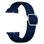 Verstellbares, elastisches Ersatzarmband mit rautenförmiger Struktur für Apple Watch Series 7 (41 mm), 6, SE, 5, 4 (40 mm), 3, 2, 1 (38 mm) und 7 (45 mm), 6, SE, 5, 4 (44 mm) sowie 3, 2, 1 (42 mm).