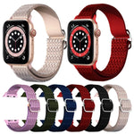 Verstellbares, elastisches Ersatzarmband mit rautenförmiger Struktur für Apple Watch Series 7 (41 mm), 6, SE, 5, 4 (40 mm), 3, 2, 1 (38 mm) und 7 (45 mm), 6, SE, 5, 4 (44 mm) sowie 3, 2, 1 (42 mm).