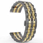 Siebenperlen-Ersatzarmband aus Stahl, 20mm Damenversion, 22mm Herrenversion