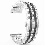 Siebenperlen-Ersatzarmband aus Stahl, 20mm Damenversion, 22mm Herrenversion