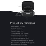 KZ AZ09 Bluetooth Headset Ohrbügel 5.2 Kabelloses Bluetooth-Modul Upgrade-Kabel, C, B