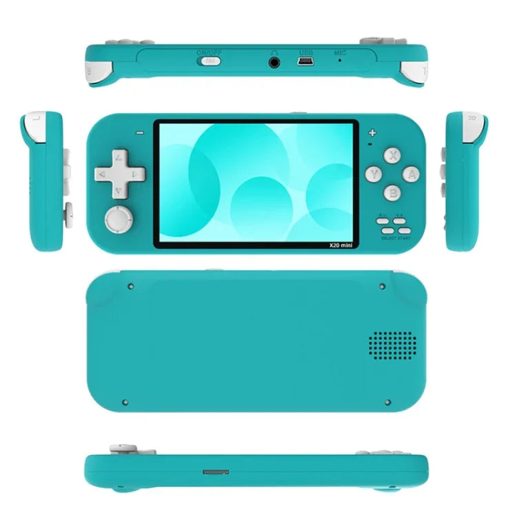 X20 mini Classic Games Handheld-Spielkonsole mit 4,3-Zoll-Bildschirm und 8 GB Speicher, X20 mini / Gelb, X20 mini / Grün, X20 mini / Blau, X20 mini / Grau