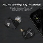 KZ SA08 Kabellose Vier-Einheiten 5BA Balanced Armature Bluetooth In-Ear TWS Kopfhörer, SA08