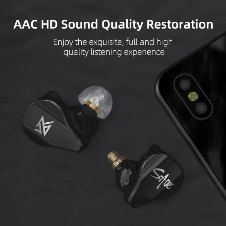 KZ SA08 Kabellose Vier-Einheiten 5BA Balanced Armature Bluetooth In-Ear TWS Kopfhörer, SA08