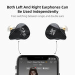KZ SA08 Kabellose Vier-Einheiten 5BA Balanced Armature Bluetooth In-Ear TWS Kopfhörer, SA08