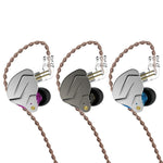 KZ ZSN Pro Ring-Eisen Hybrid-Antrieb Metall In-Ear Kabelgebundene Kopfhörer,, ZSN Mikrofonversion(Lila), ZSN Standardversion(Grau), ZSN Standardversion(Blau), ZSN Standardversion(Lila), ZSN Mikrofonversion(Grau), ZSN Mikrofonversion(Blau)