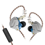 KZ ZSN Pro Ring-Eisen Hybrid-Antrieb Metall In-Ear Kabelgebundene Kopfhörer,, ZSN Mikrofonversion(Lila), ZSN Standardversion(Grau), ZSN Standardversion(Blau), ZSN Standardversion(Lila), ZSN Mikrofonversion(Grau), ZSN Mikrofonversion(Blau)