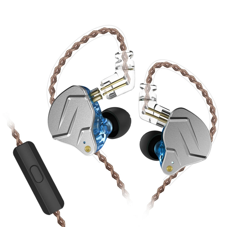 KZ ZSN Pro Ring-Eisen Hybrid-Antrieb Metall In-Ear Kabelgebundene Kopfhörer,, ZSN Mikrofonversion(Lila), ZSN Standardversion(Grau), ZSN Standardversion(Blau), ZSN Standardversion(Lila), ZSN Mikrofonversion(Grau), ZSN Mikrofonversion(Blau)