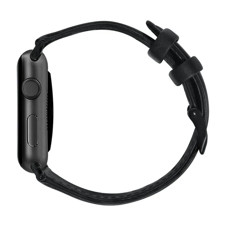 Echtlederarmband mit Ölwachsbehandlung, passend für Apple Watch Series 8 &amp; 7 (41 mm), SE 2 &amp; 6, SE, 5 &amp; 4 (40 mm) und 3 &amp; 2 &amp; 1 (38 mm).